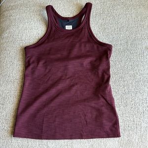 Prana maroon racer back bra top Becksa tank XS